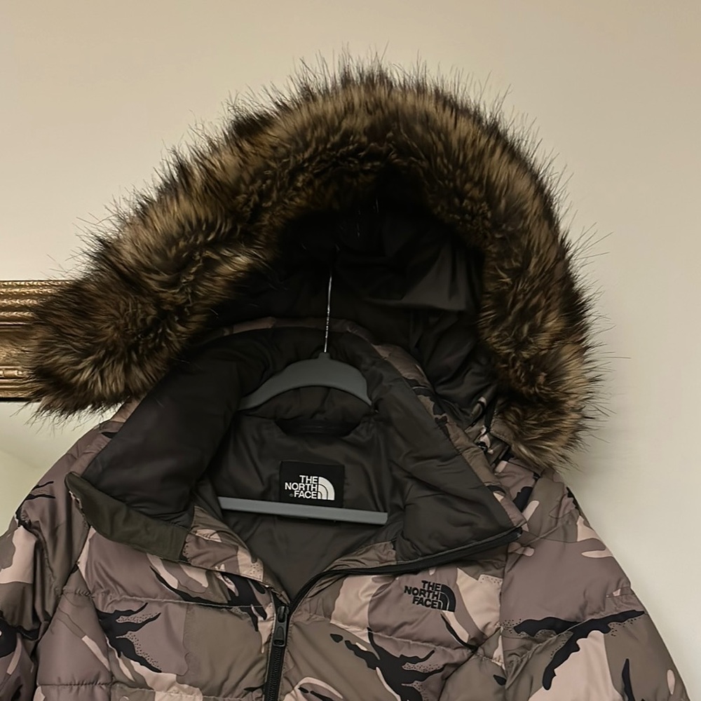 The North Face Camouflage Puffer Jacket